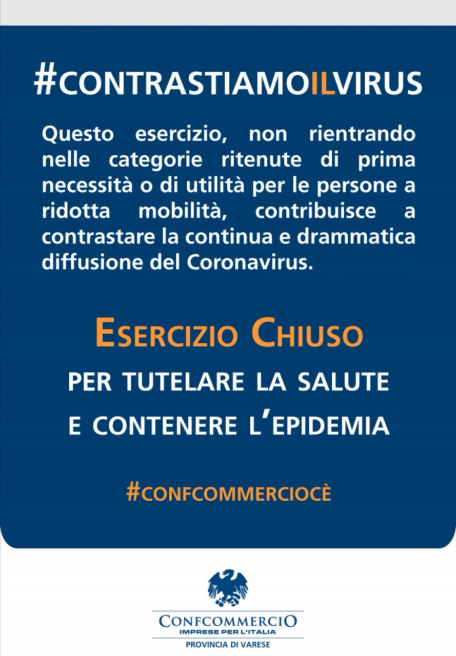 “Chiudiamo le nostre attività a tutela della salute di tutti”