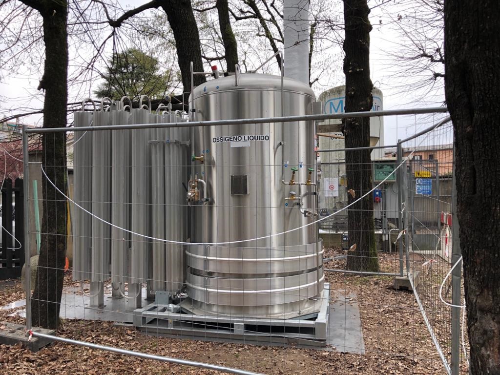 Emergenza, installati in ospedale nuovi serbatoi per l’ossigeno