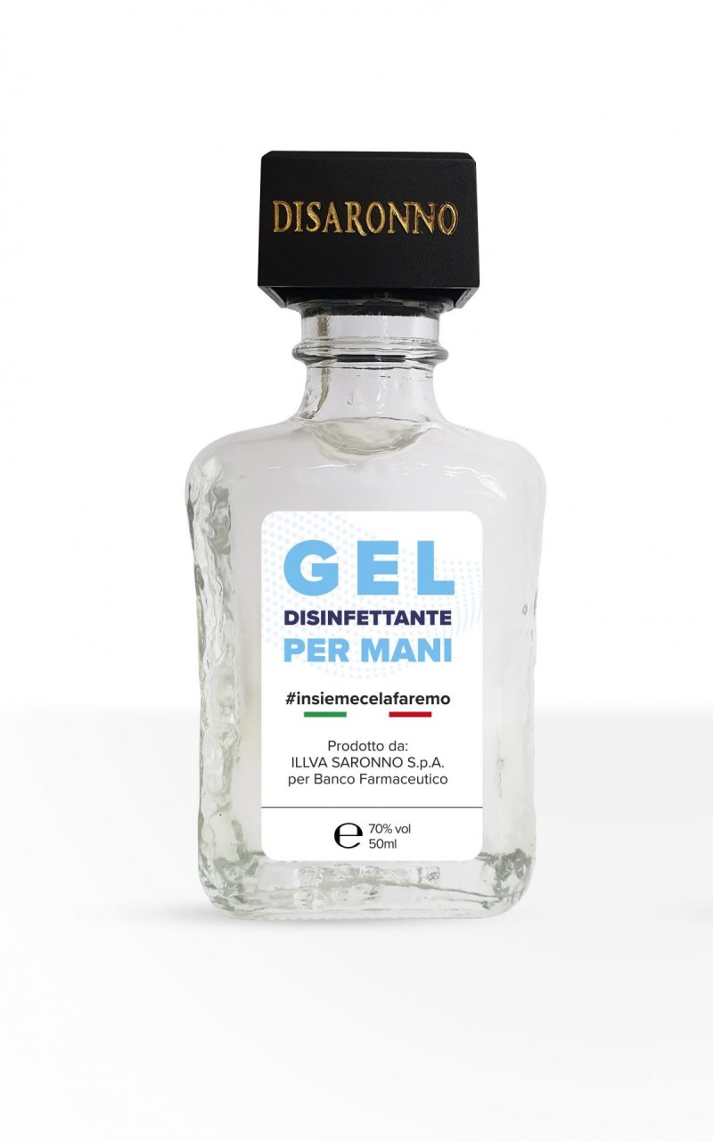 Illva Saronno dona 100mila gel disinfettanti a Banco farmaceutico