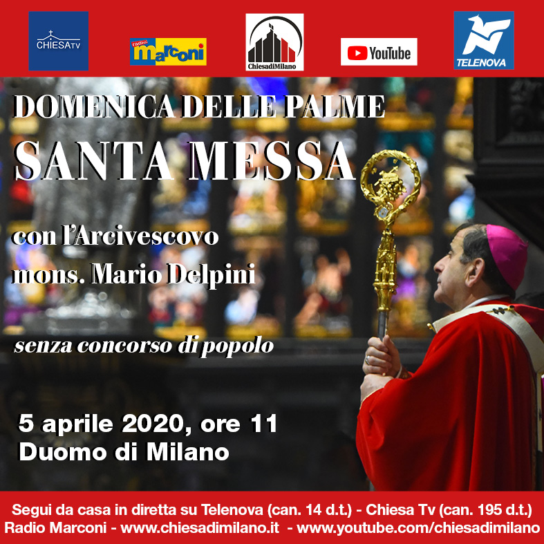 Settimana Santa le celebrazioni con l’Arcivescovo