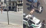 Nudo in corso Buenos Aires: fermato dalla polizia locale VIDEO e FOTO