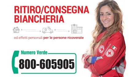 Servizio ritiro e consegna di biancheria o effetti personali con la Cri di Lomazzo