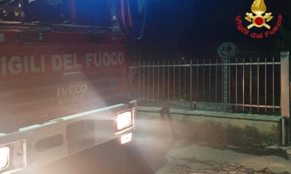 Vigili del fuoco in azione a Venegono Inferiore