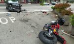 Violento incidente fra auto e moto a Castellanza, due feriti gravi FOTO