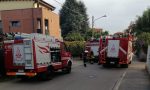 Incendio in via Cadorna: arrivano i pompieri a Turate