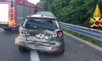 Incidente sulla A9 a Fino Mornasco, cinque auto coinvolte FOTO