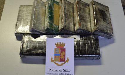 Per strada con 9 chili di cocaina a bordo: arrestato albanese a Gallarate