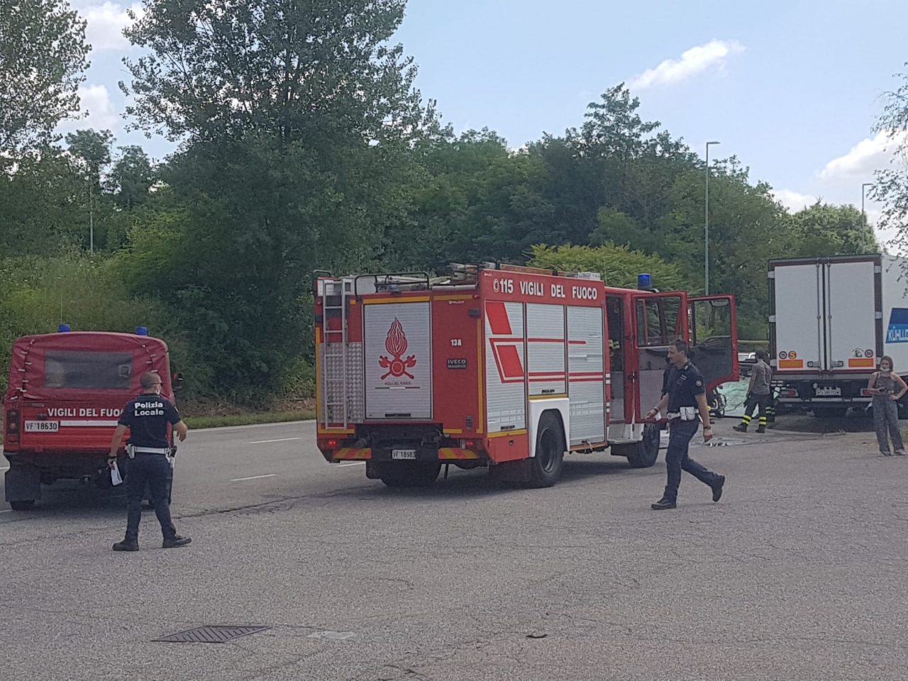 incidente in varesina a tradate