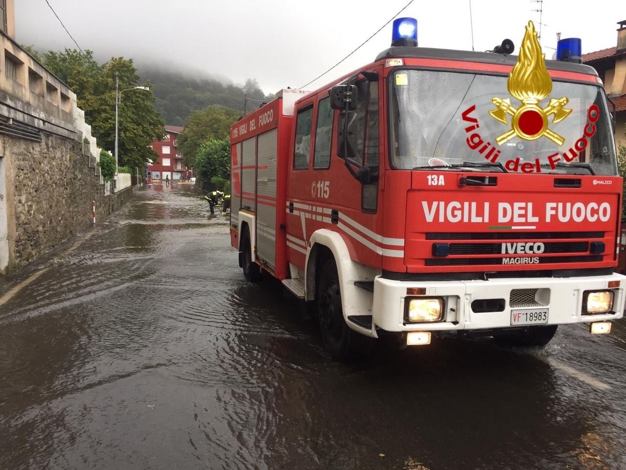 Maltempo diversi interventi dei Vigili del fuoco di Varese