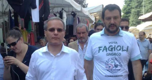 Matteo Salvini a Saronno per sostenere Fagioli