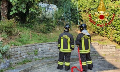 Fuga di gas da un serbatoio cisterna a Luino FOTO