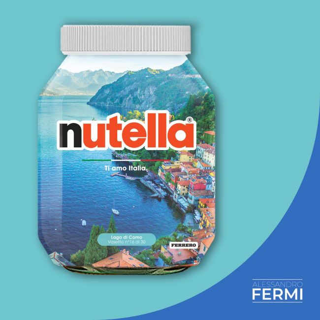 Sui barattoli di Nutella arriva il Lago di Como