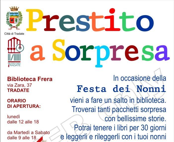 Prestito a sorpresa.. per festeggiare la festa dei nonni