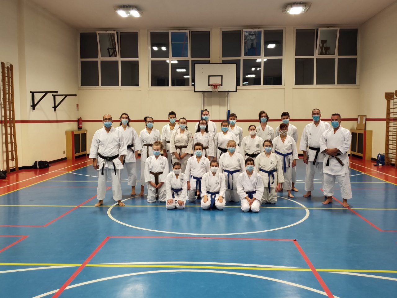 Gli atleti del Buson Karate tornano ad allenarsi in palestra