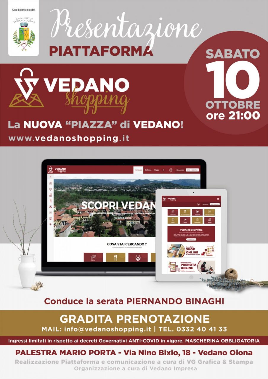 Vedano Shopping, la nuova piazza virtuale del paese