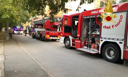 incendio in un appartamento di via fiume