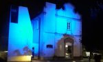 La biblioteca si colora di blu, in onore della Madonna del Rosario