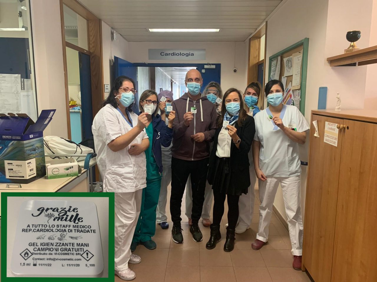 Operato al cuore e guarito grazie al Galmarini, un grazie speciale… su gel disinfettante