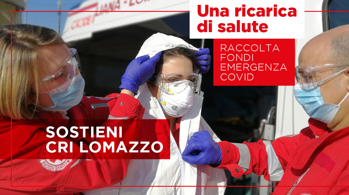 Una carica di salute con la Croce rossa di Lomazzo