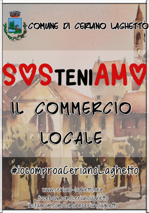 Campagna social a Ceriano: “SOSteniAMO il commercio locale”
