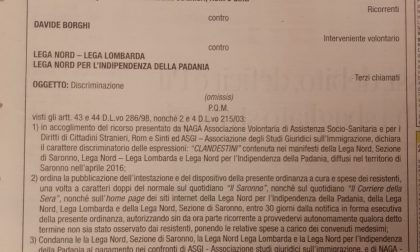 "Clandestini" nei manifesti, Lega di Saronno condannata: uscita la sentenza