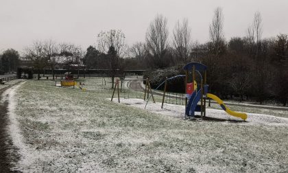 Prima neve a Saronno: l'inverno inizia a farsi vedere anche nel Comasco e alle Groane FOTO