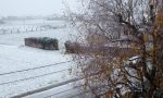 Neve nella notte, paesi e strade imbiancate FOTO