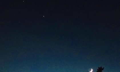 Luna, Giove e Saturno: la foto del cielo di Castellanza arriva all'osservatorio di Siena