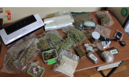 Un chilo di hashish e marijuana e mezzo di MDMA: 26enne arrestato