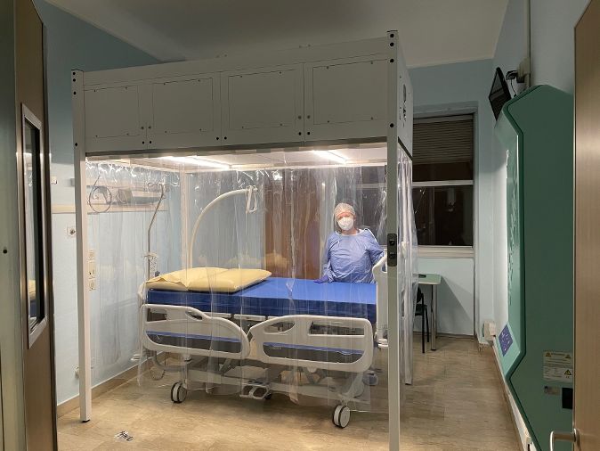 la nuova camera sterile dell'Ospedale di Busto Arsizio