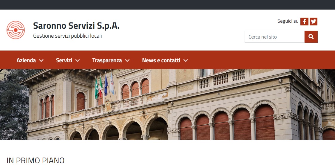Nuovo sito web per Saronno Servizi