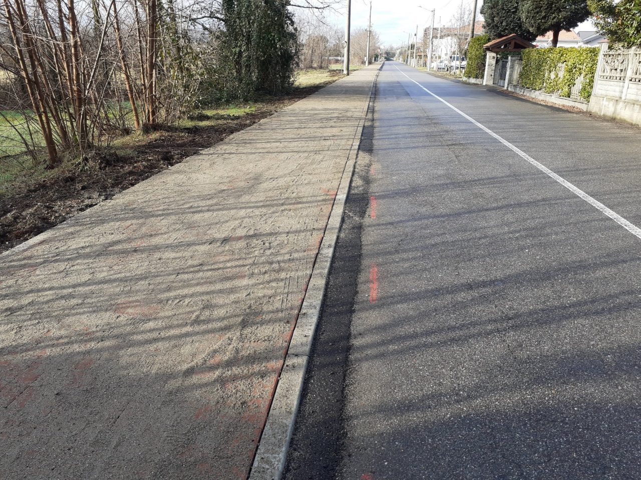 Pronta la ciclabile di via De Amicis