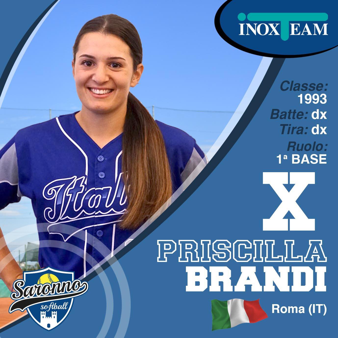 Priscilla Brandi, nuova giocatrice del Saronno Softball