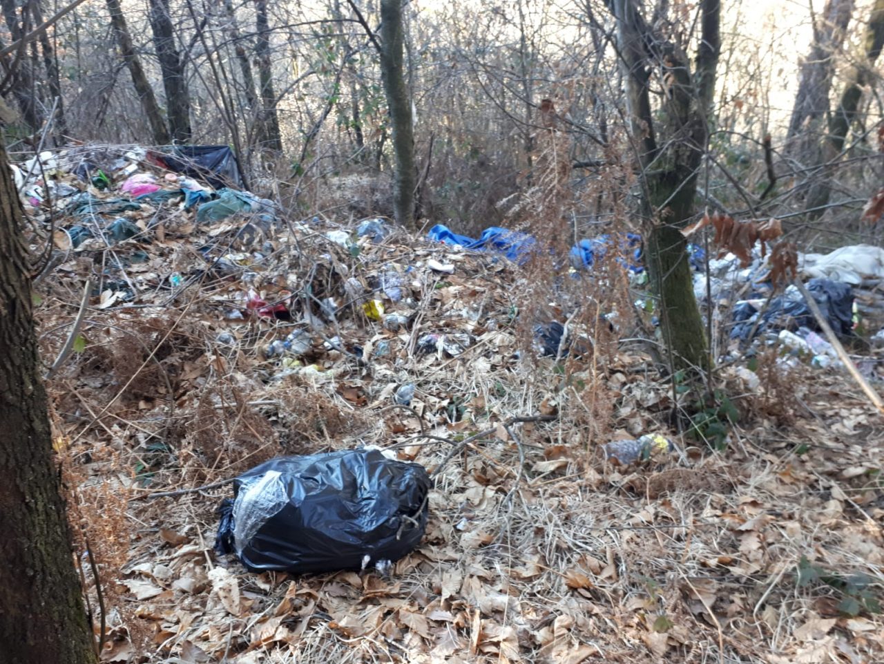 montagne di rifiuti al pianbosco