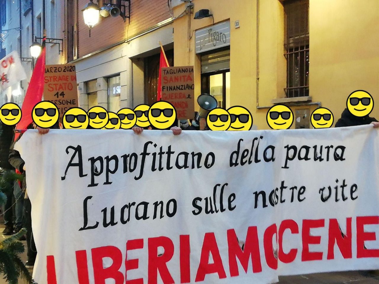 Corteo del 19 dicembre a Saronno: pioggia di multe per le violazioni Covid