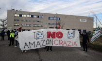 Sciopero Amazon, presidio e manifestazione fuori dalla sede di Origgio