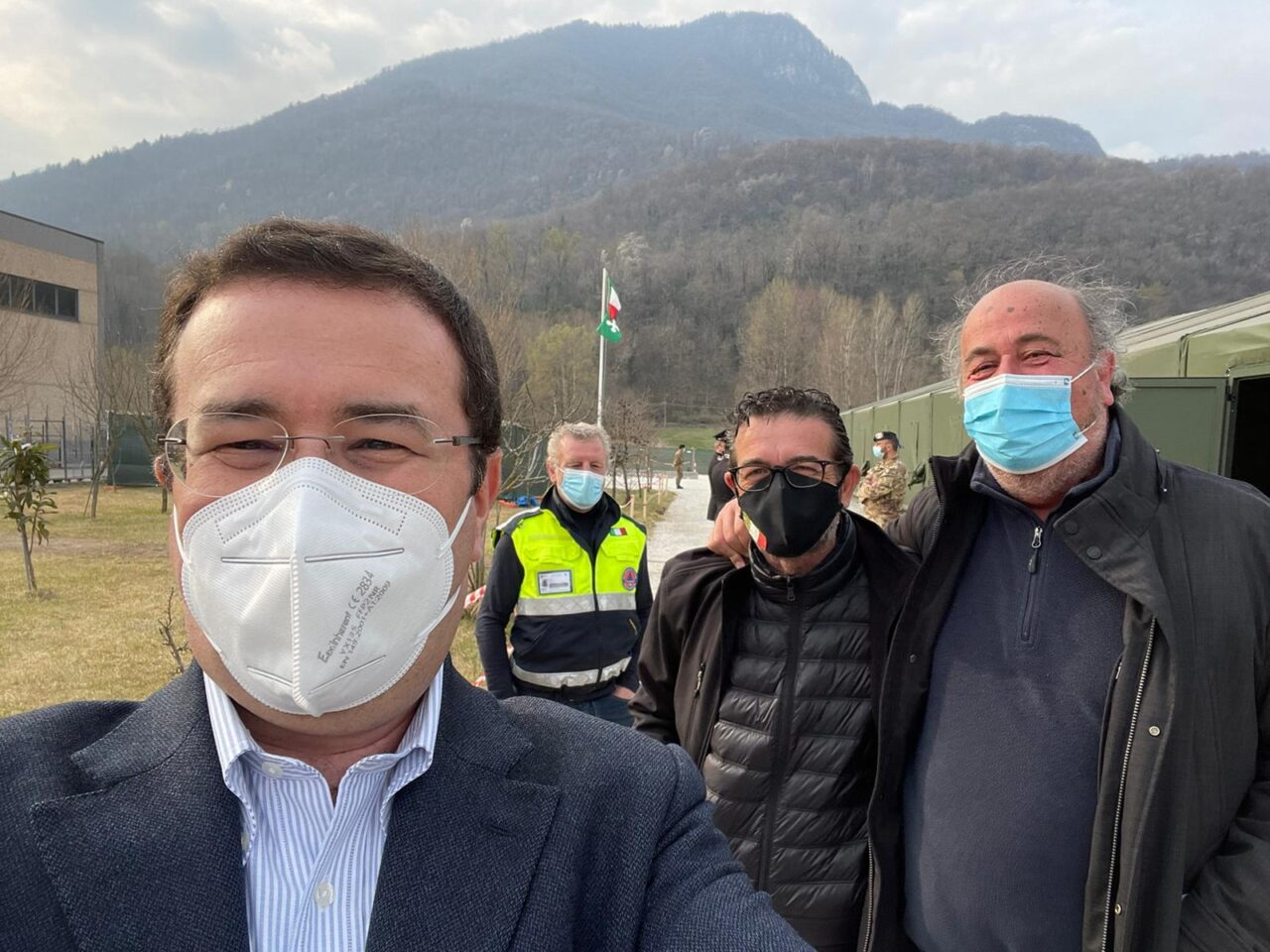 Sopralluogo all’hub di Rancio Valcuvia, Candiani: “Lavori spediti ma troppa burocrazia”