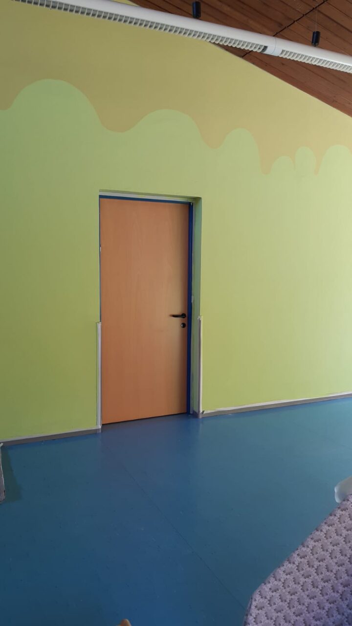 I lavori di manutenzione svolti al nido Il Girasole di Solaro