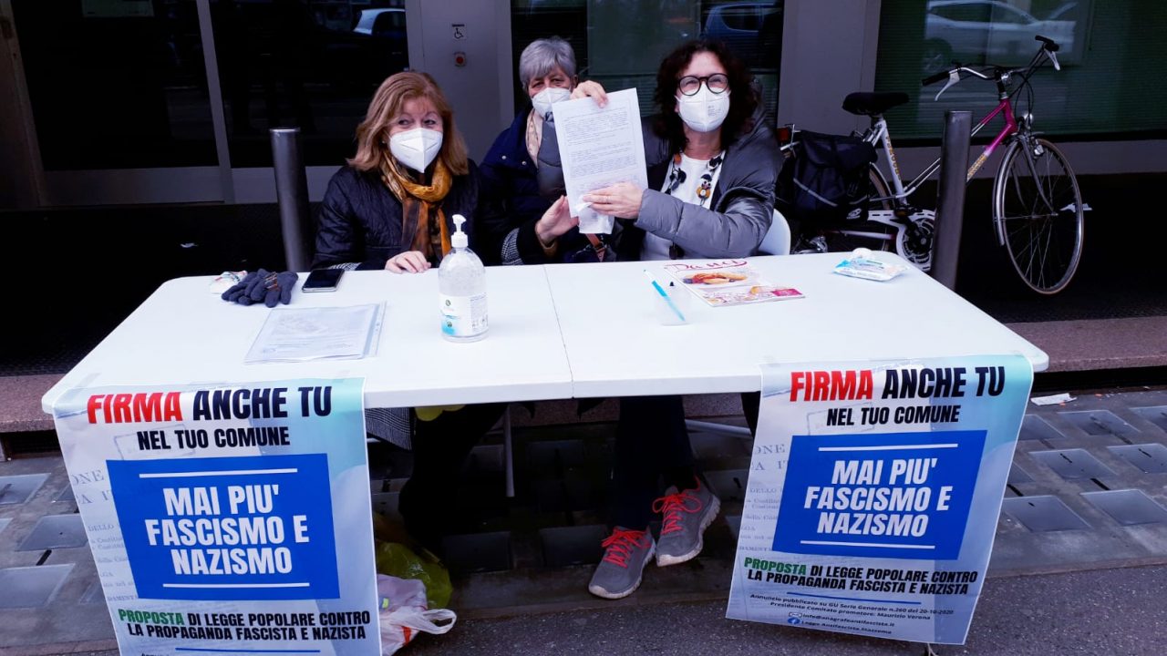 “Mai più fascismo e nazismo, firma per la proposta di legge popolare”