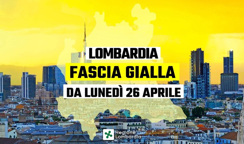 Ufficiale: la Lombardia in zona gialla da lunedì. Ecco cosa possiamo tornare a fare