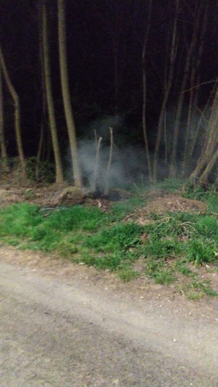 Vigili del fuoco incendio sterpaglie