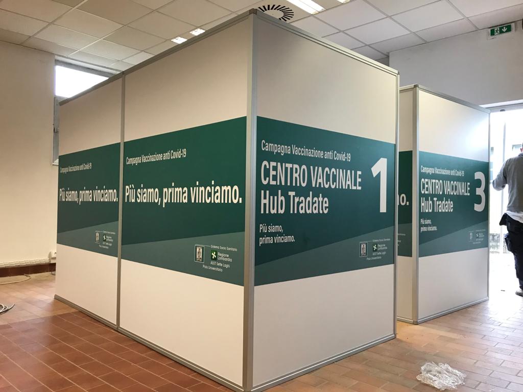 Vaccini a Tradate, da oggi nuove linee e oltre 400 somministrazioni
