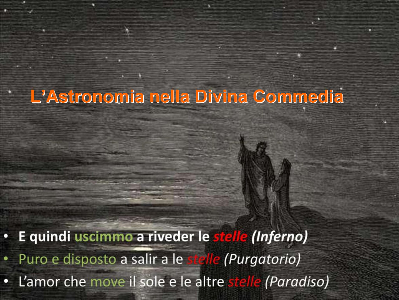 Dante e le stelle: “L’astronomia nella Divina Commedia” nella prossima serata Gat