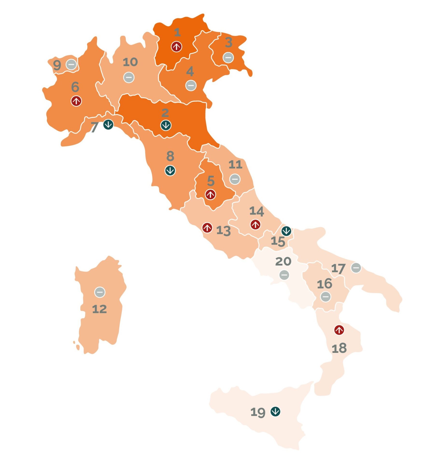 Mappa Regioni INDICE