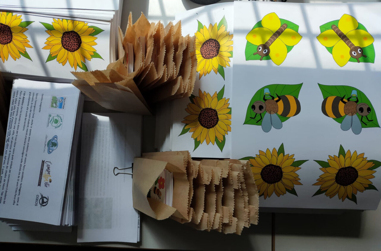 Il Parco Pineta arriva a scuola con i kit didattici a difesa degli impollinatori