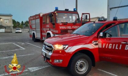 Macchinario a fuoco, Vigili del Fuoco in una ditta di Venegono