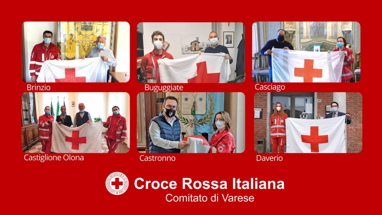 La mezzaluna rossa sventola sulle facciate di 20 comuni del Varesotto