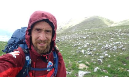 Una slavina ferma la traversata del Sentiero Italia del varesotto Elia Origoni