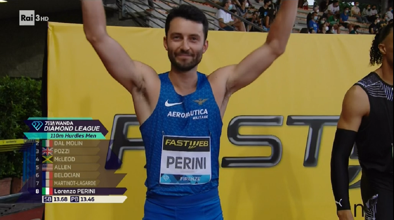 Lorenzo Perini sesto al Golden Gala di Firenze