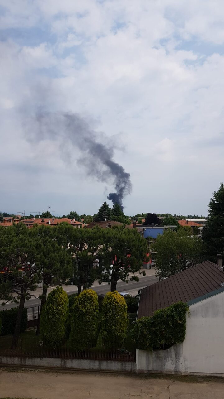 incendio al depuratore di olgiate